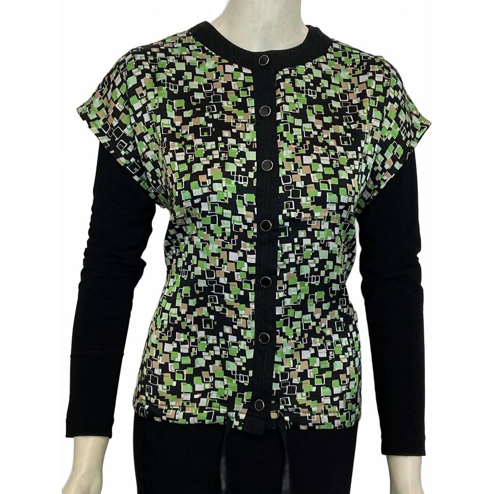 NEW EIGER WEGER women's button down top in green